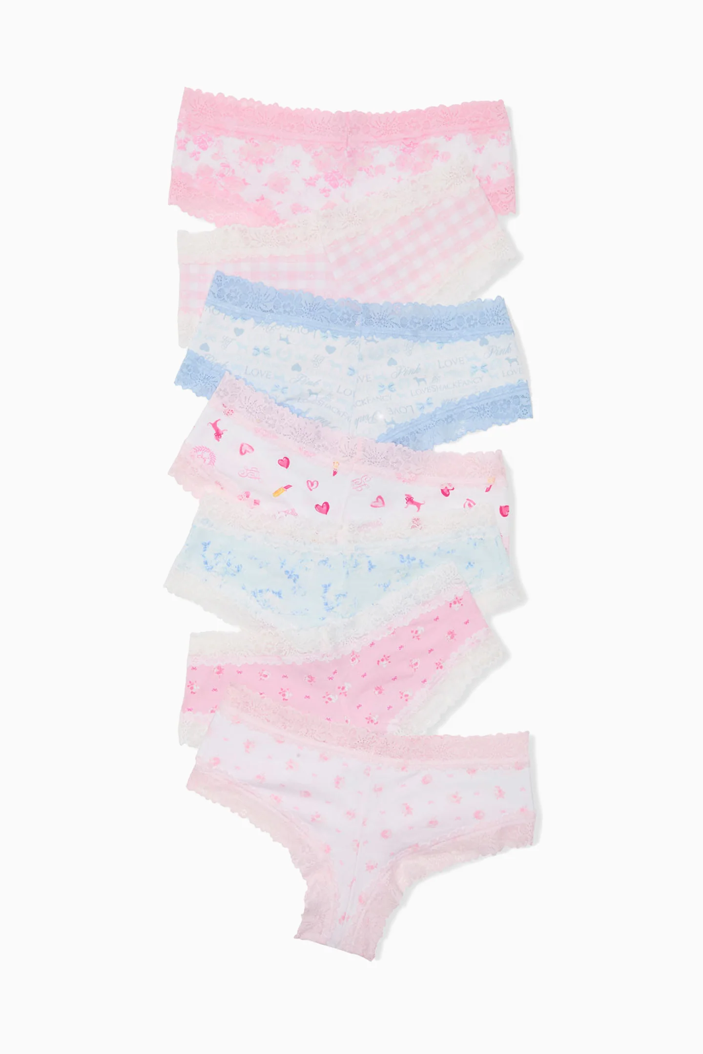 PINK x LoveShackFancy 7-Pack Cheeky Panties - Image 2