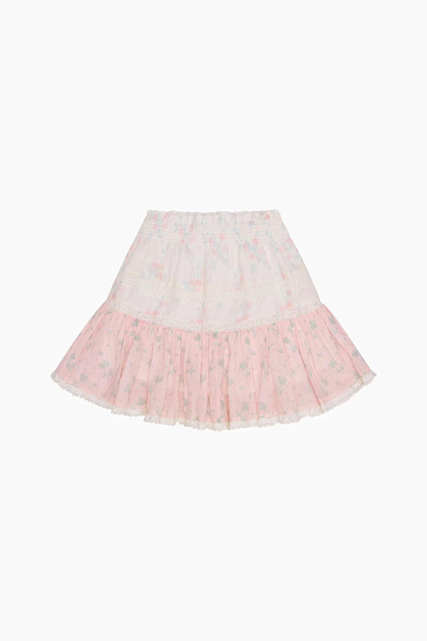 Girls Berkshire Cotton Mixed Print Skirt - Image 5