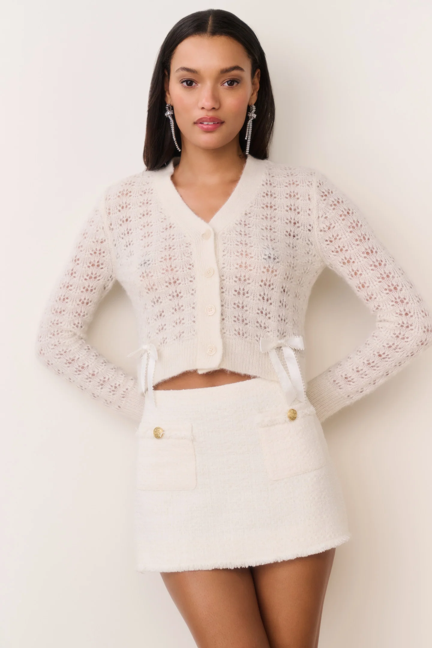 Breya Tweed Mini Skirt - Image 2