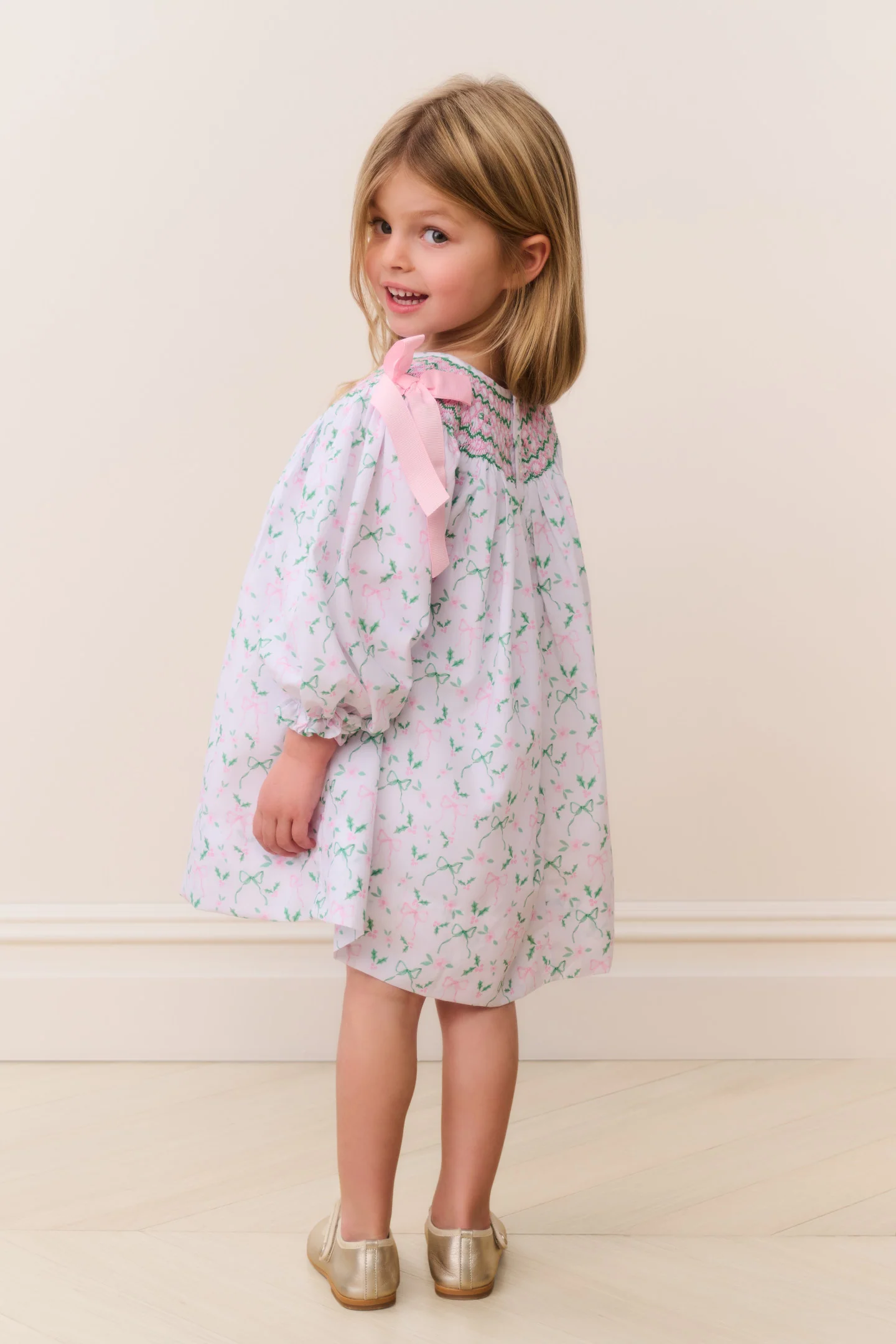 Cecil & Lou Smocked Holiday Dress - Image 3