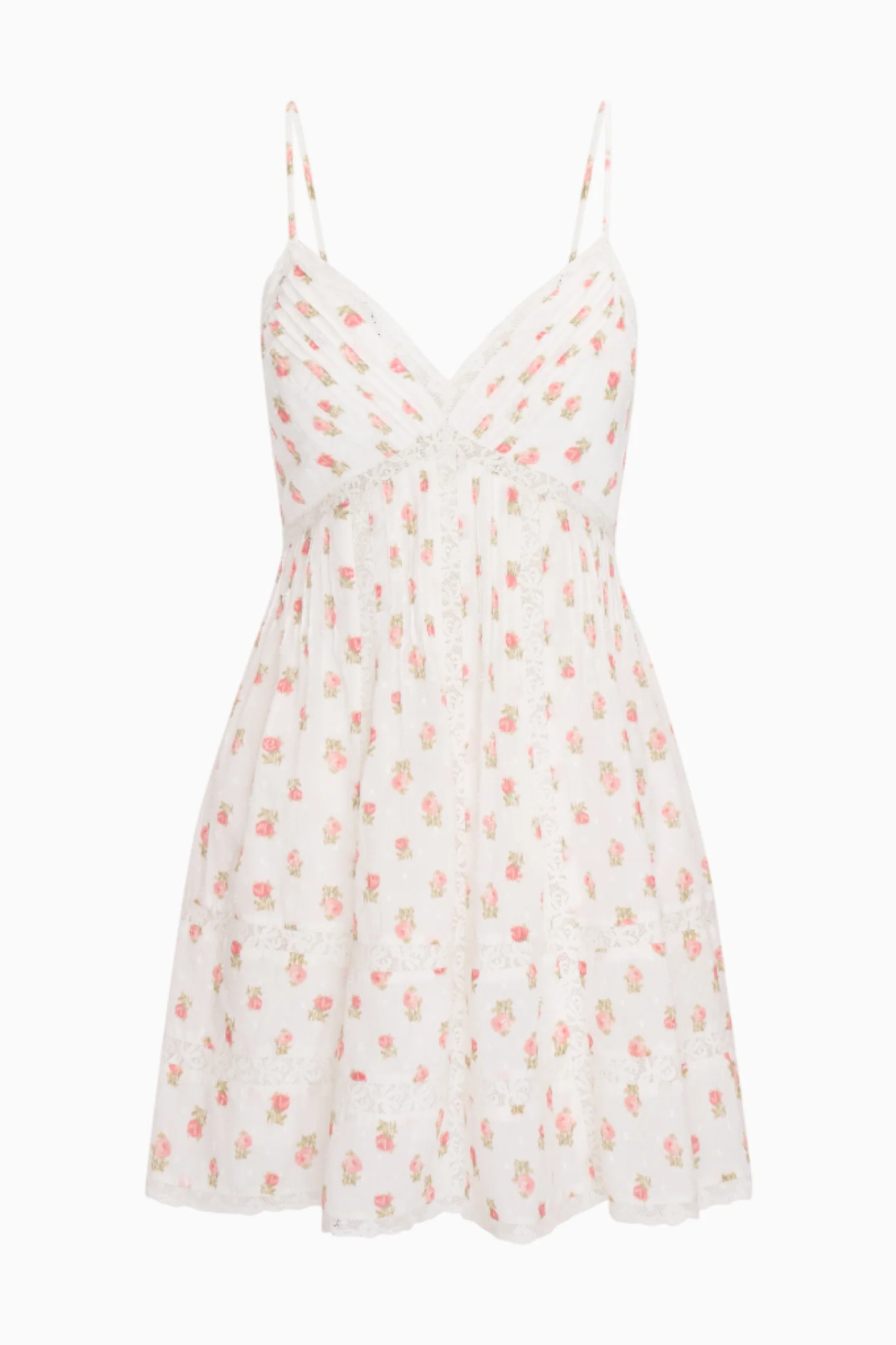 Docila Upcycled Floral Cotton Mini Dress - Image 6