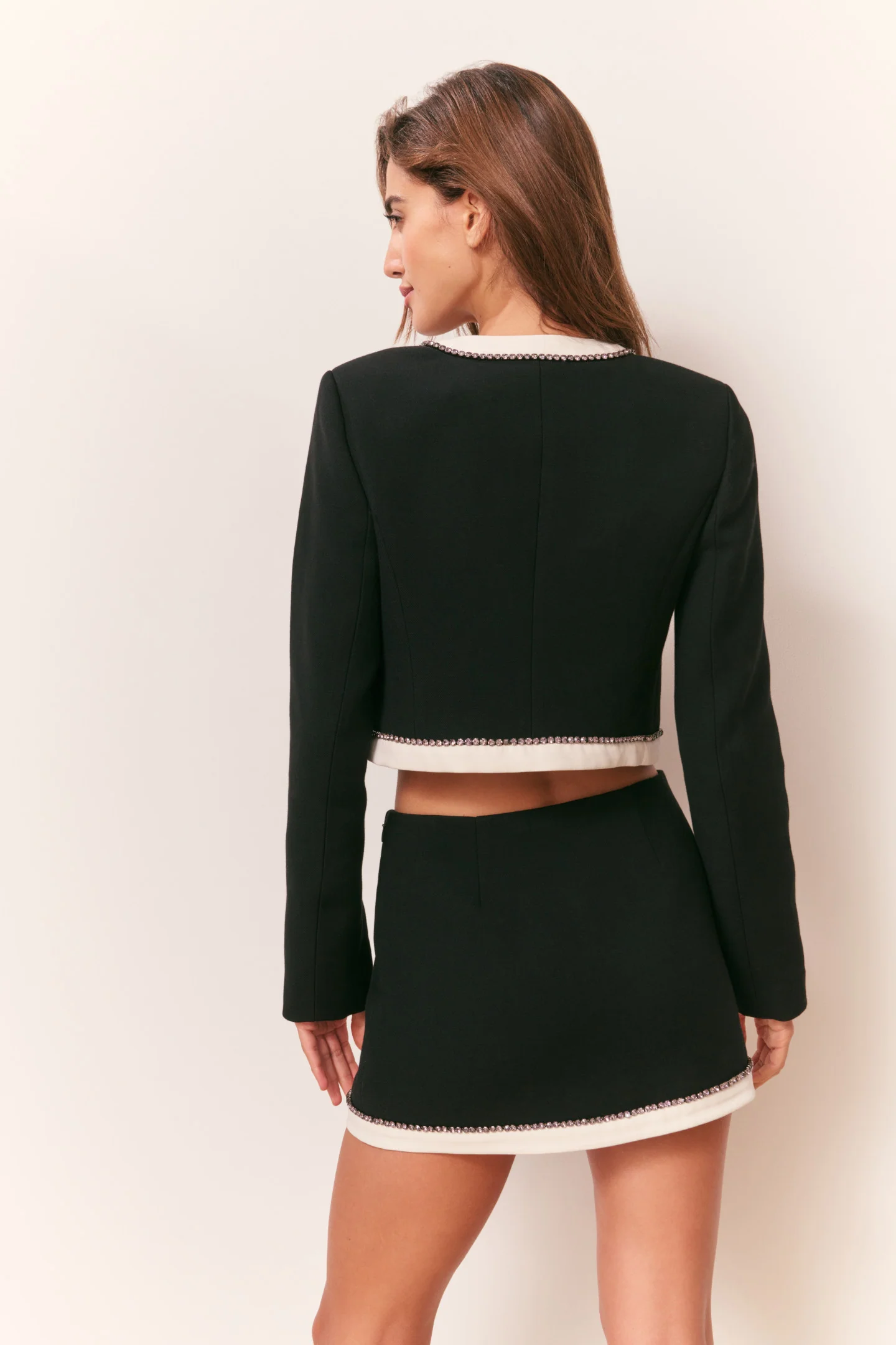 Edeness Bow Embellished Mini Skirt - Image 5