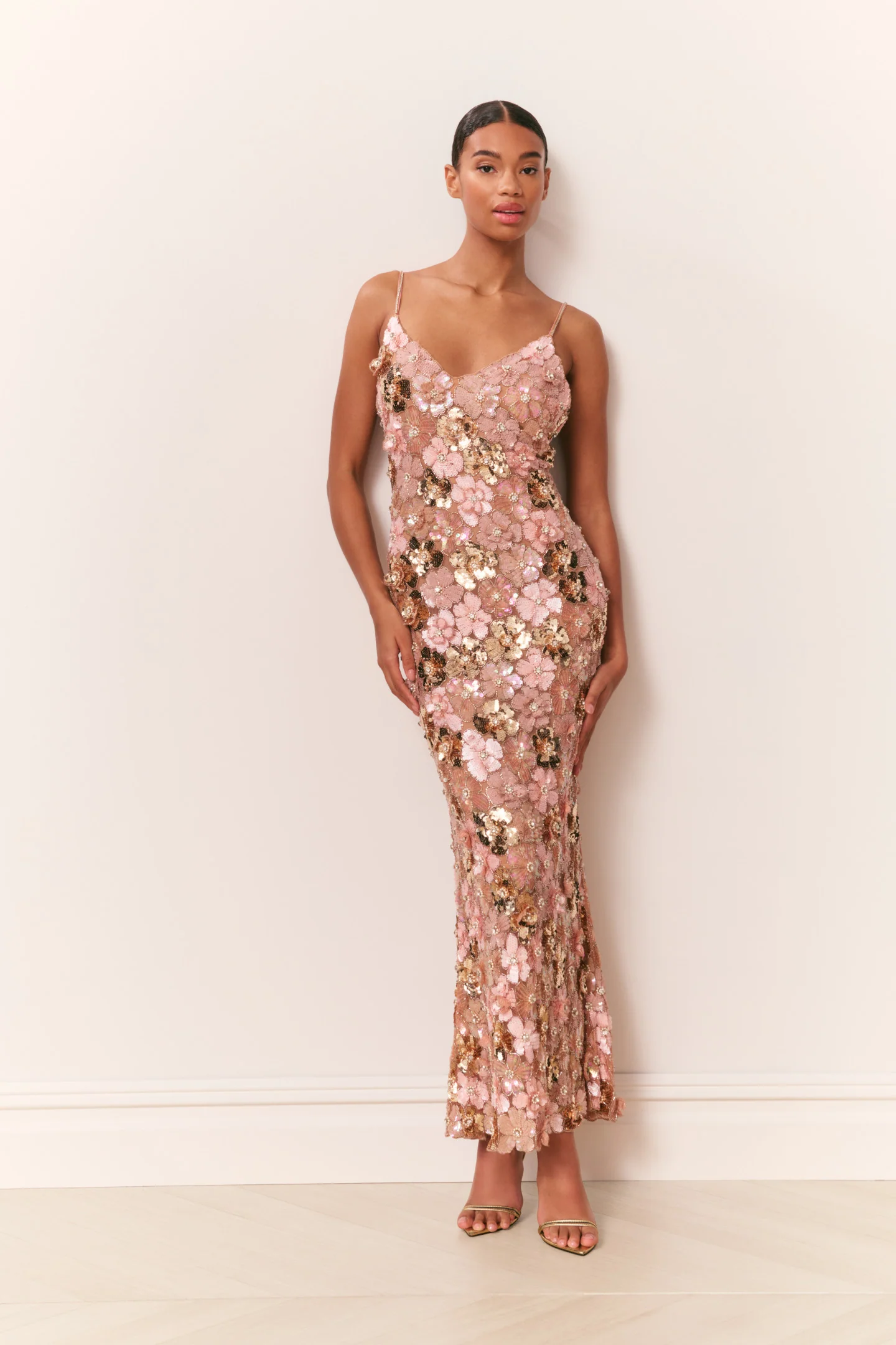 Fleurina Sequin Floral Maxi Dress - Image 4