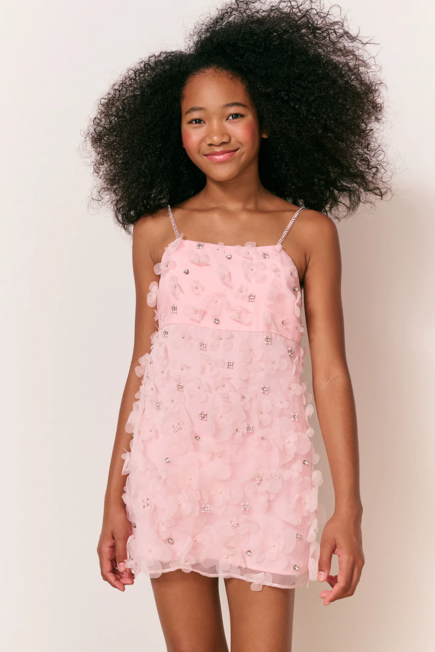 Girls Harolyn Floral Organza Dress - Image 2