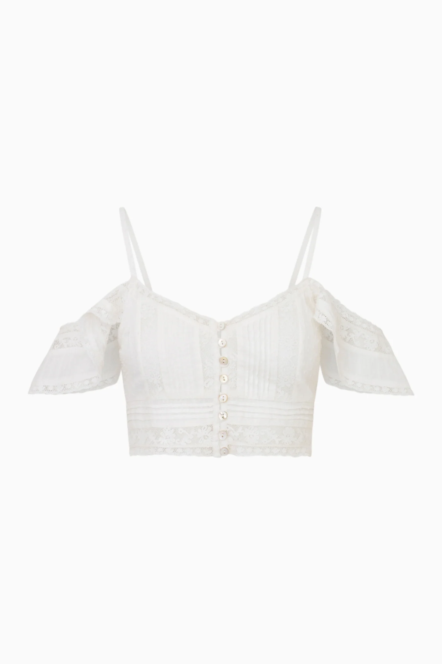 Jenae Cotton Off-The-Shoulder Crop Top - Image 5
