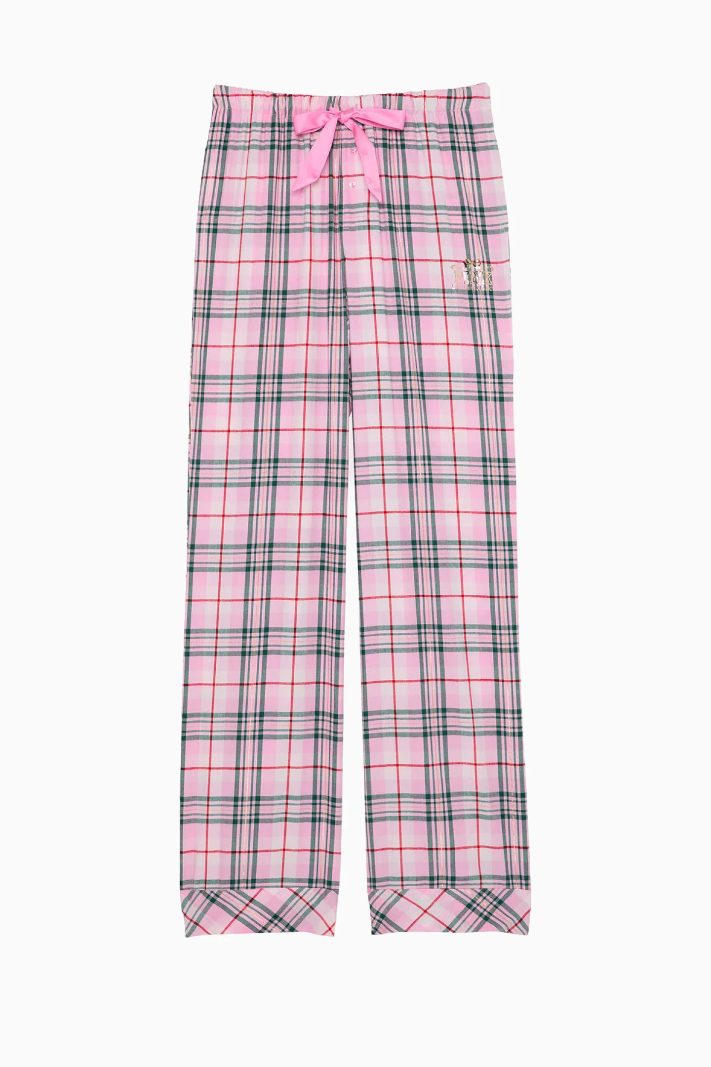 PINK x LoveShackFancy Pink Lurex Stripe Flannel PJ Pant - Image 4