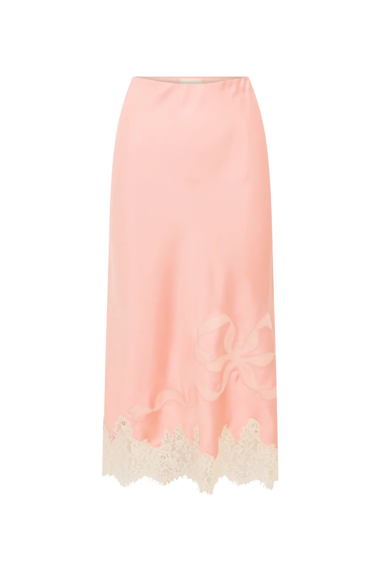 Malina Satin Midi Slip Skirt - Image 7