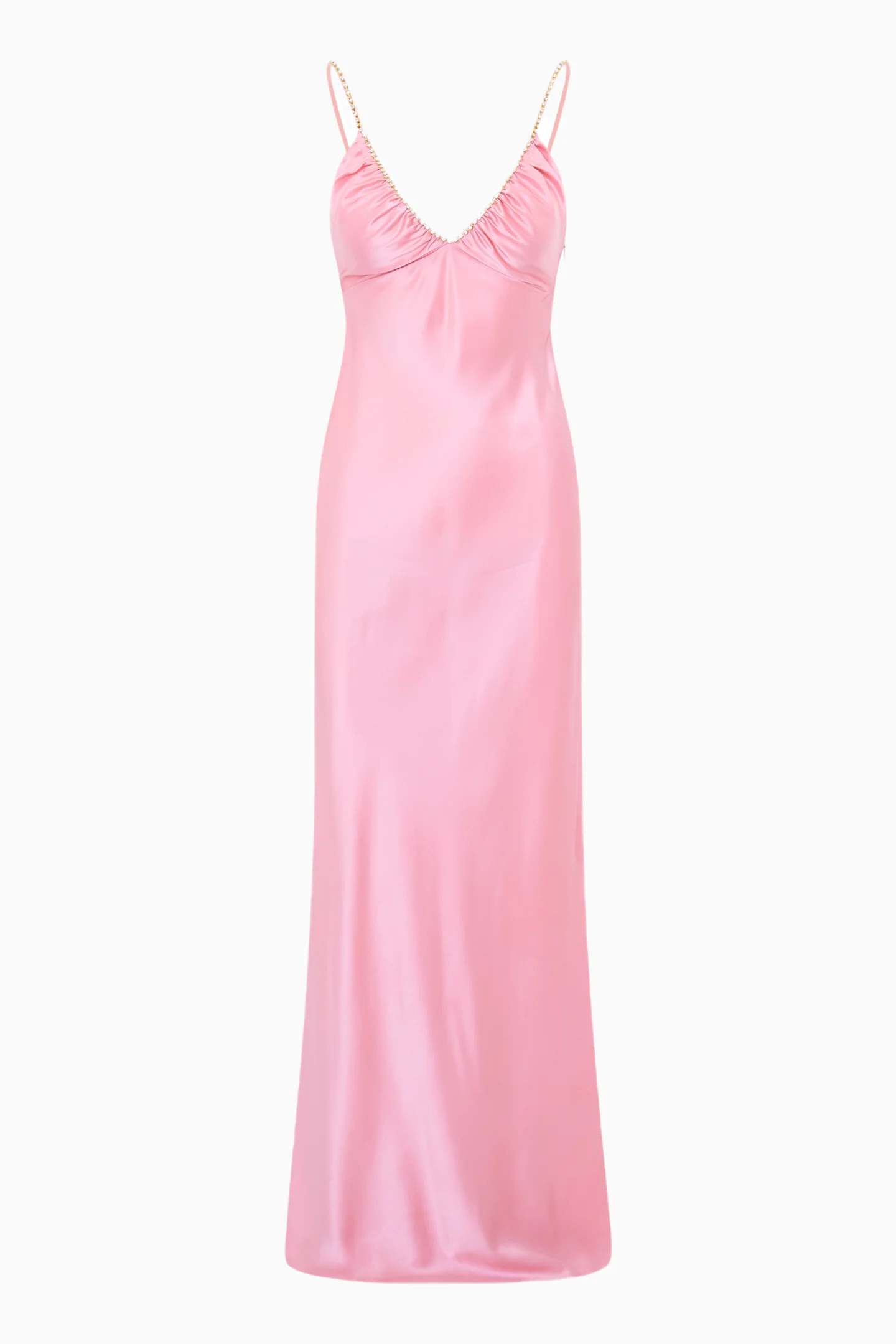 Mystara Satin Maxi Dress - Image 7