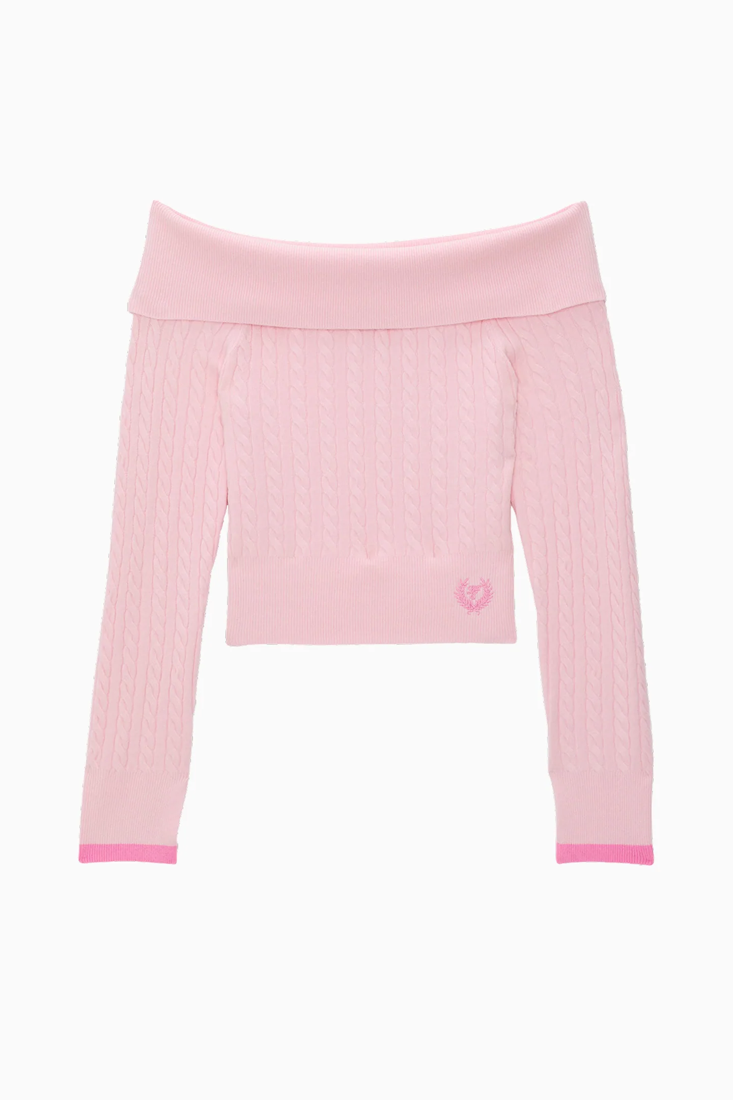 PINK x LoveShackFancy Off The Shoulder Sweater - Image 2