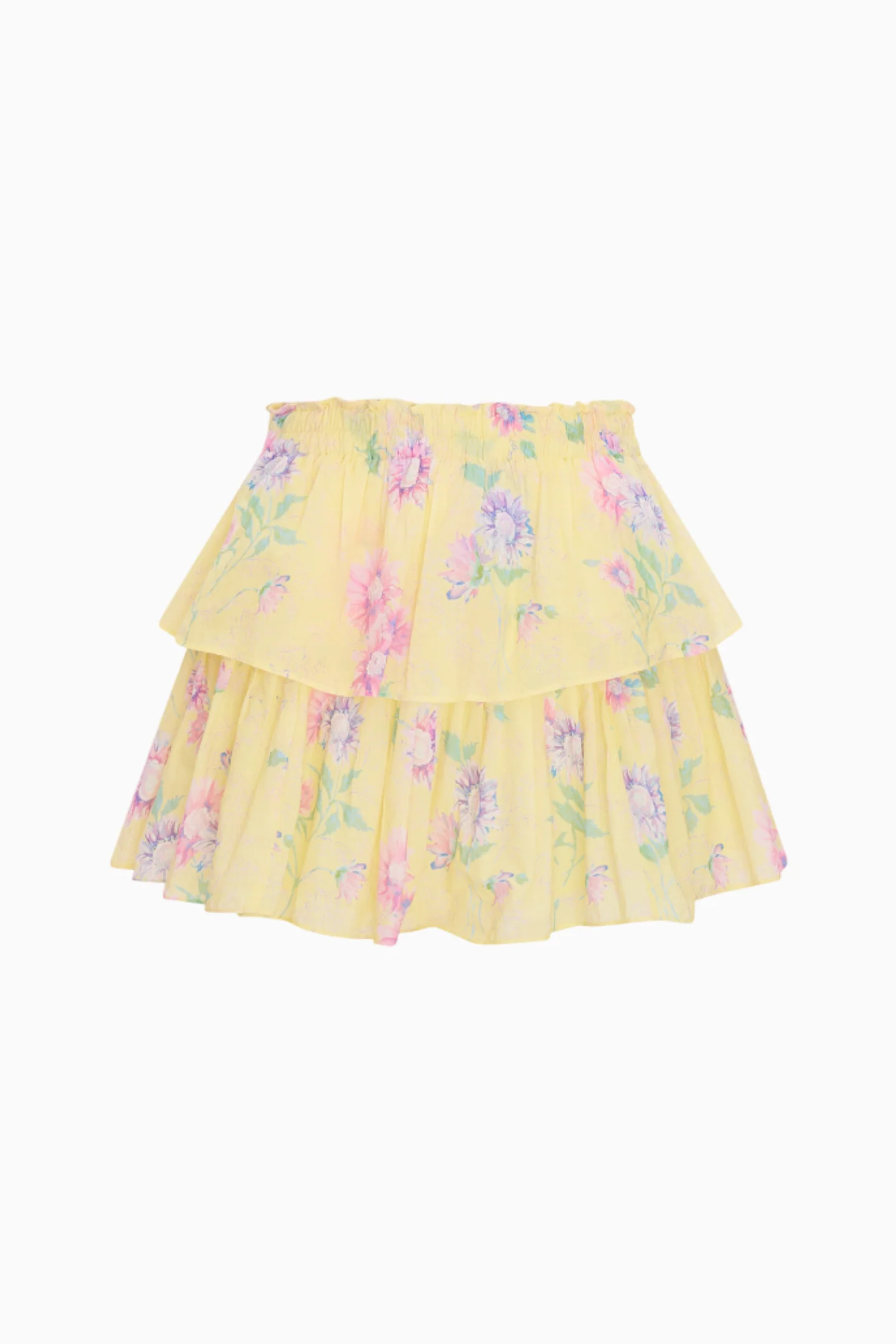 Ruffle Mini Upcycled Cotton Skirt - Image 5