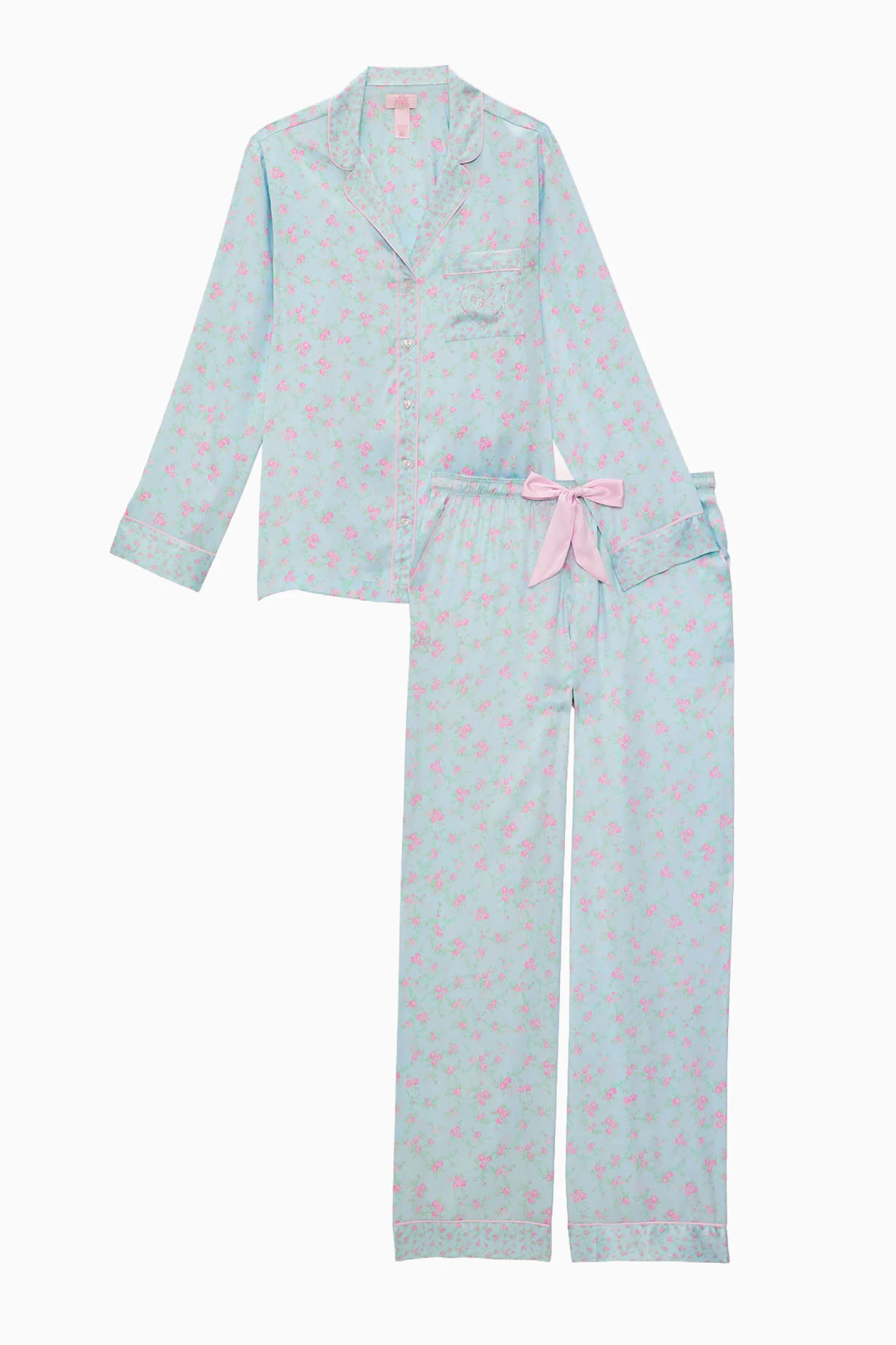 PINK x LoveShackFancy Satin PJ Set - Image 5