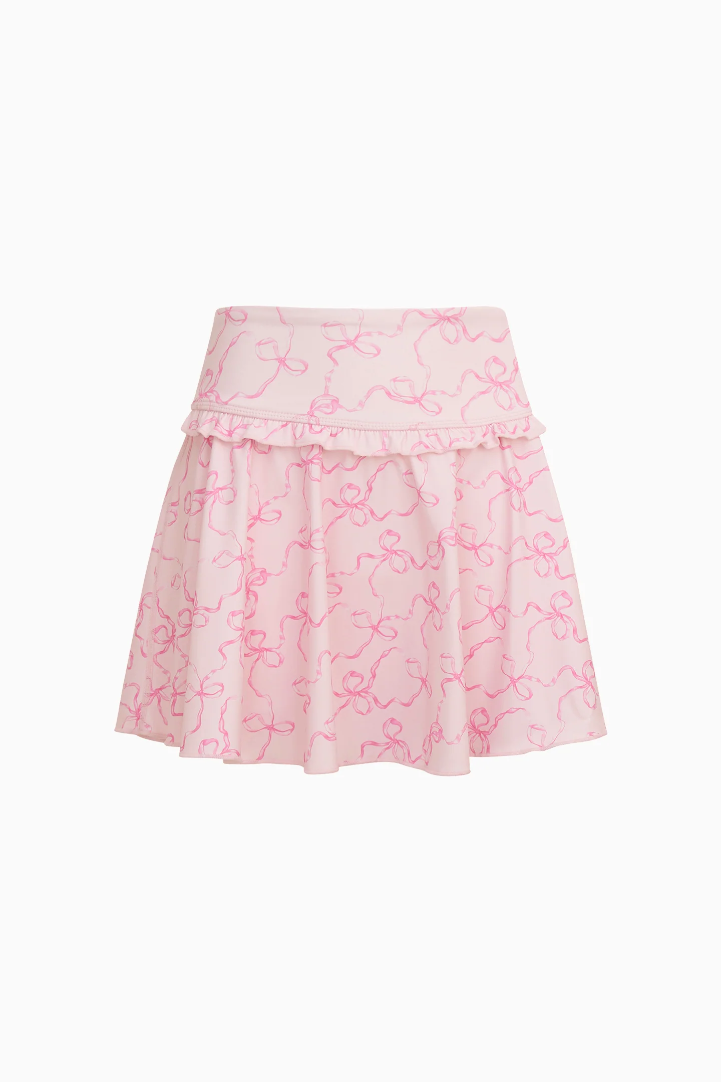 Girls Shanonly Bow Print Active Skort - Image 2
