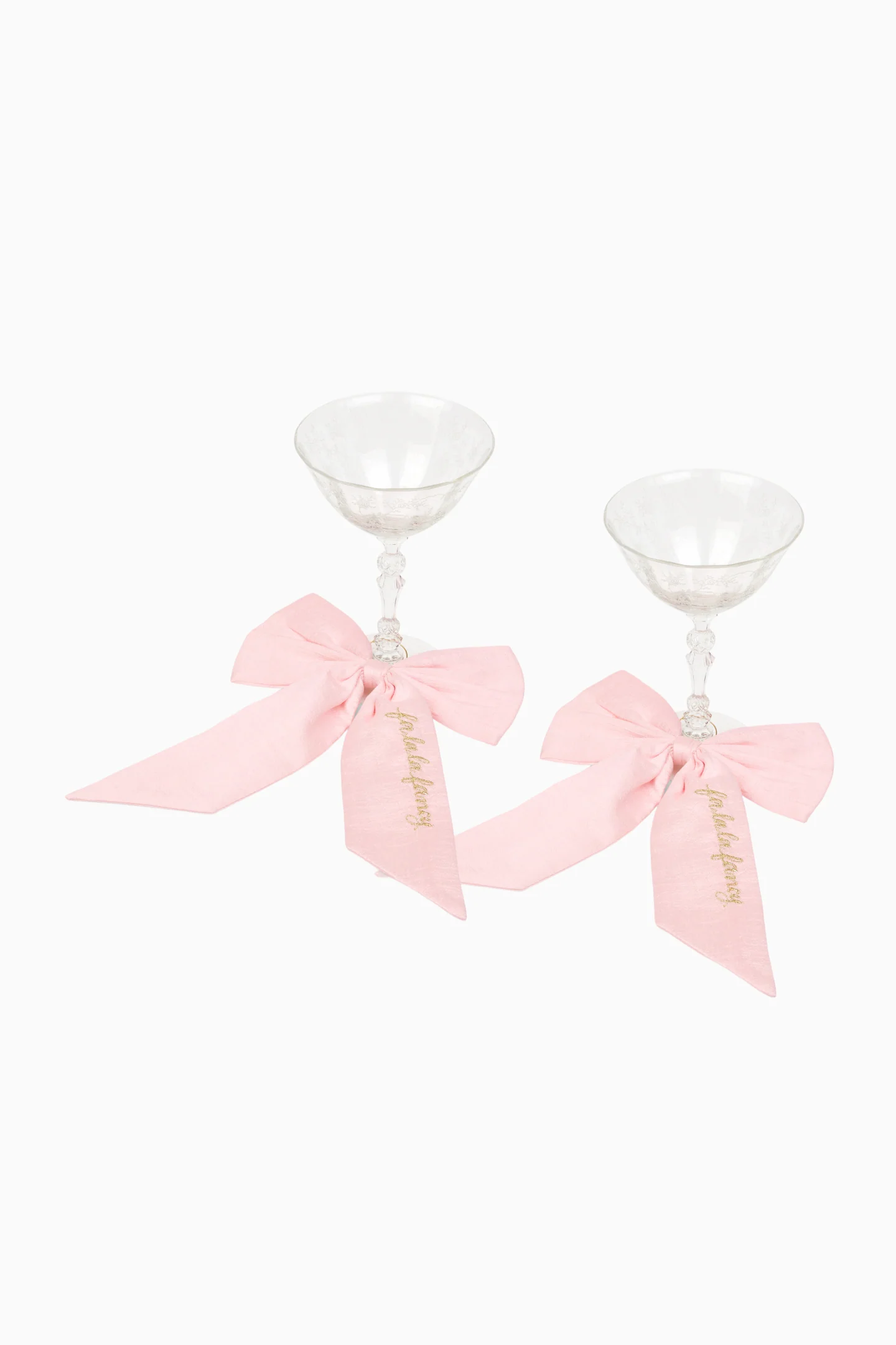 Silk Sugarplum Stemware Dressing Bows - Set Of 2 - Image 2