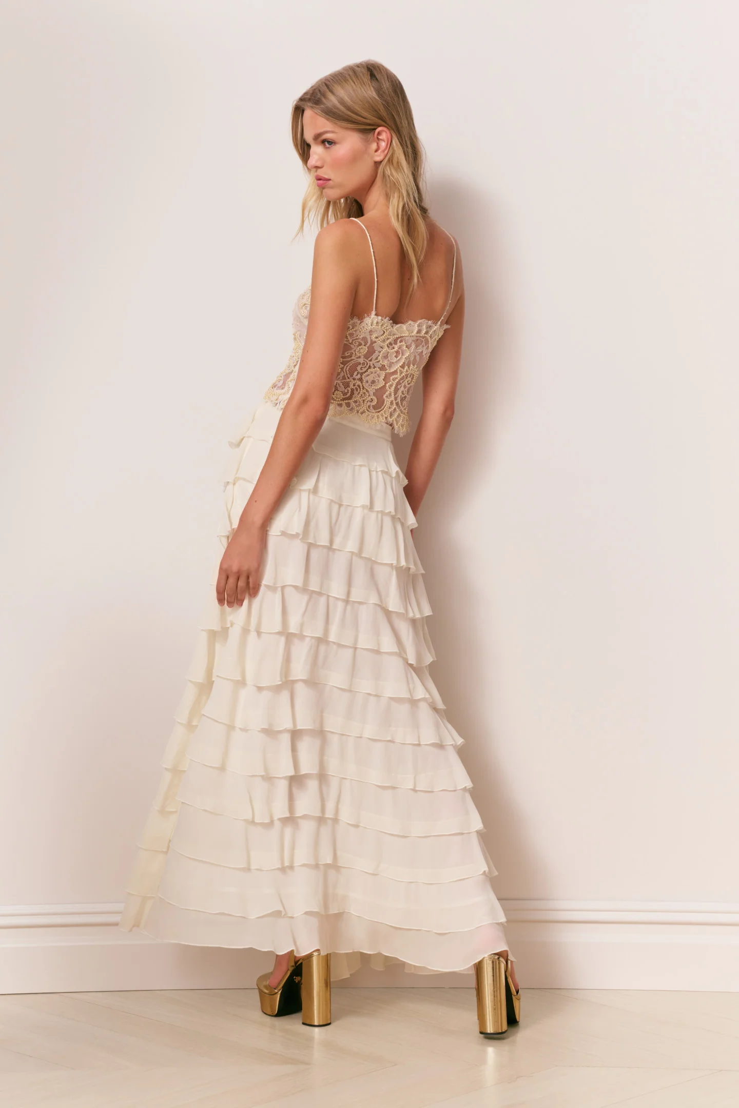 Svetlana Lace Pearl-Embellished Top - Image 5
