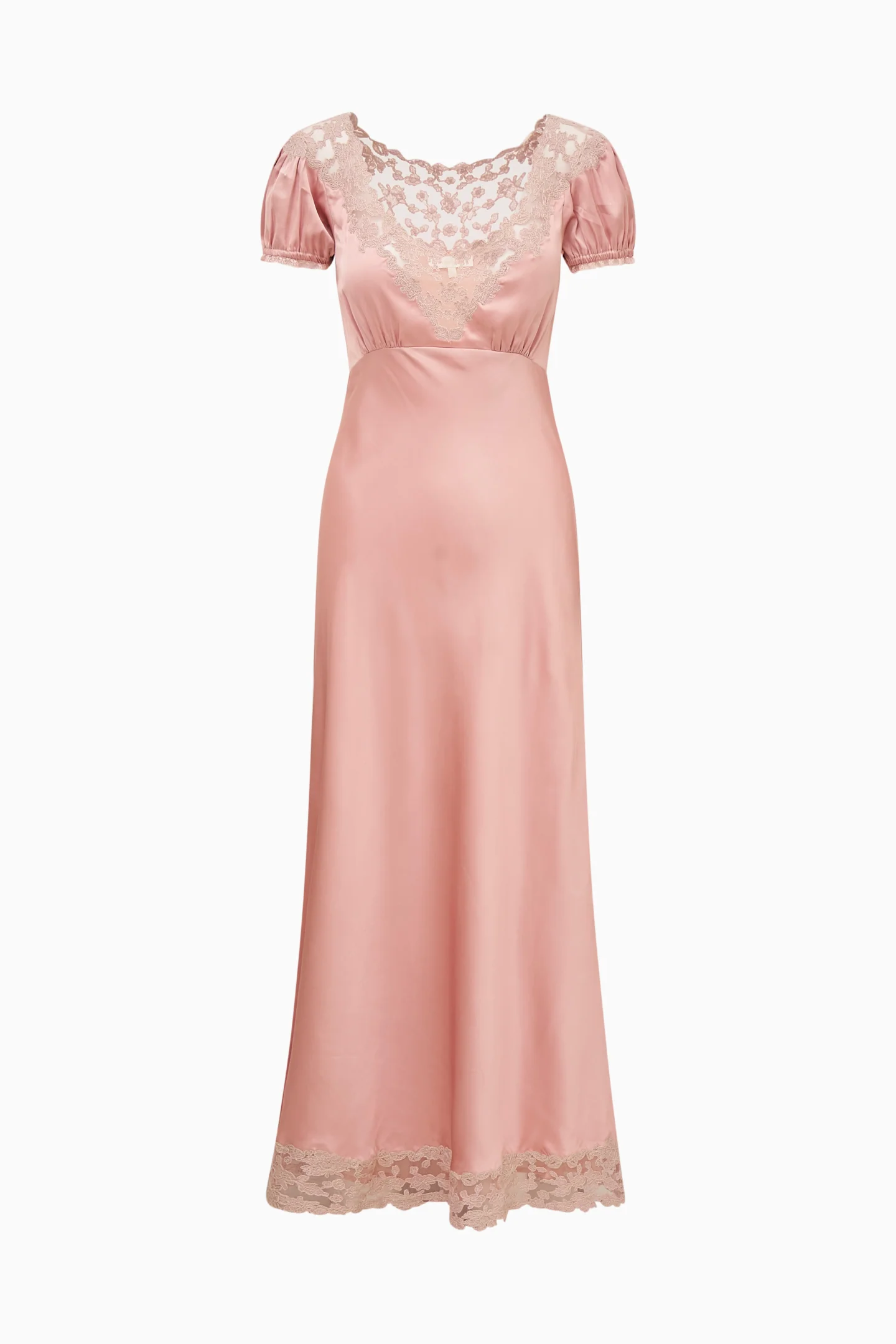 Taylis Satin Lace Maxi Dress - Image 10
