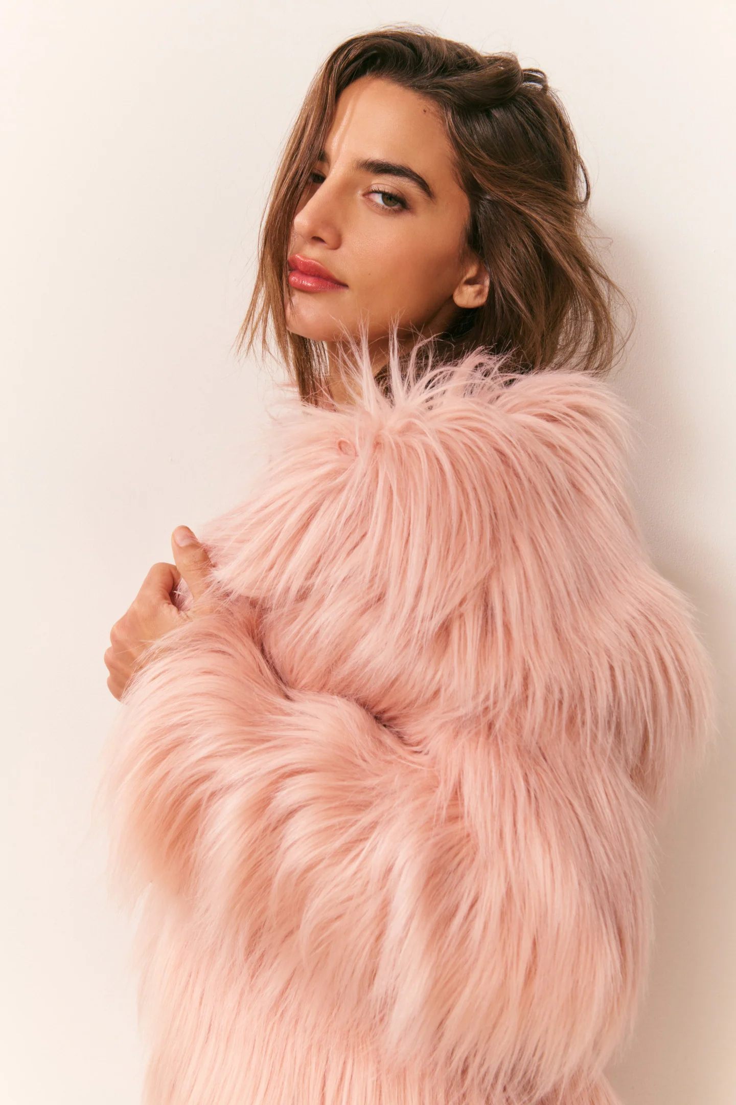 Valia Long Faux Fur Coat - Image 5
